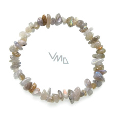 Labradoritový náramok elastický sekaný prírodný kameň 19 cm, kameň premeny Labradoritový náramok elastický sekaný prírodný kameň 19 cm, kameň premeny