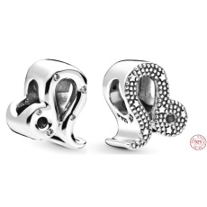 Prívesok Striebro 925 Znamenie zverokruhu Trblietavý lev, korálik na náramok