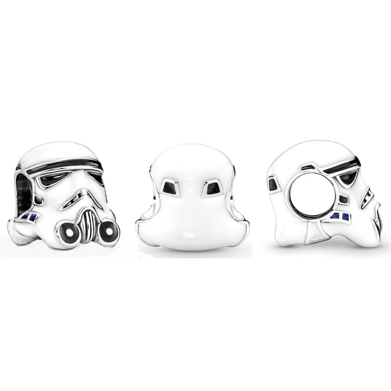 Prívesok zo striebra 925 Marvel Star Wars Helma Stormtrooper, korálik na náramok
