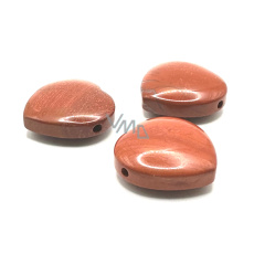 Jaspis červený Srdce vŕtané prírodný kameň 30 mm 1 kus, kameň úplnej starostlivosti Jaspis červený Srdce vŕtané prírodný kameň 30 mm 1 kus, kameň úplnej starostlivosti