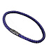 Lanový Magnetický náramek – tmavě modrý 21,5 cm x 4 mm, unisex