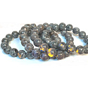 Yooperlit náramok elastický prírodný kameň, gulička 8 mm / 16 - 17 cm