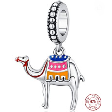 Striebro 925 Camel, cestovný náramok prívesok