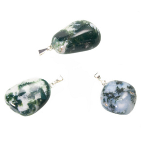 Achát strom Trommel prívesok prírodný kameň, 2,2-3 cm, 1 kus