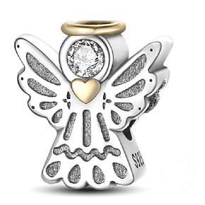 Striebro 925 Anjel, korálik na náramku symbol