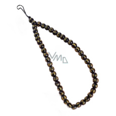 Korálek buddhistický s královskou mantrou přívěšek na mobil 8 mm, obvod 26,5 cm