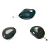 Heliotrop / Bloodstone India Troml prívesok prírodný kameň, 2,2-3 cm, 1 kus, kameň odvahy