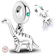 Strieborný prívesok 925 Dinosaurus Brachiosaurus, prívesok na náramok