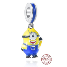 Prívesok Striebro 925 I villain - Mimons Mimoň Stuart - jednooký Mimoň, prívesok na náramok film Prívesok Striebro 925 I villain - Mimons Mimoň Stuart - jednooký Mimoň, prívesok na náramok film