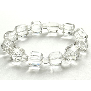 Azeztulitový fazetový náramok z elastického prírodného kameňa 11 - 12 mm / 16 - 17 cm, vysokofrekvenčná energia Azeztulitový fazetový náramok z elastického prírodného kameňa 11 - 12 mm / 16 - 17 cm, vysokofrekvenčná energia