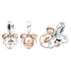 Striebro 925 Disney Mickey Mouse - buď sám sebou, náramok s príveskom 2v1 Striebro 925 Disney Mickey Mouse - buď sám sebou, náramok s príveskom 2v1