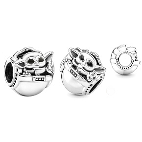 Prívesok Striebro 925 Marvel Star Wars Grogu , korálik na náramok