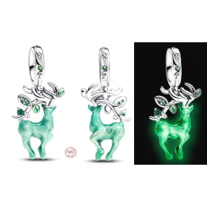 Strieborný prívesok 925 King of Glory Yaolin Deer, zvierací náramok