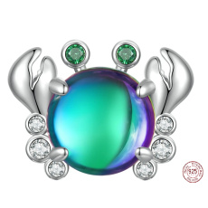 Prívesok Striebro 925 Krab, korálik na náramku zviera