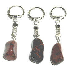 Obsidián Moka prívesok na kľúče prírodný kameň cca 10 cm 1 kus, záchranný kameň