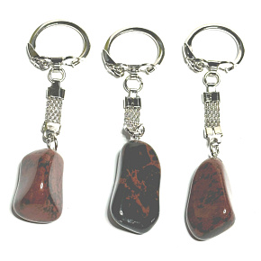 Obsidián Moka prívesok na kľúče prírodný kameň cca 10 cm 1 kus, záchranný kameň