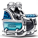 Prívesok Striebro 925 Disney Ľadové kráľovstvo Elsa a Anna na saniach, korálik na náramku film