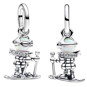 Charm Lyžař – radost ze zimy a dobrodružství, sport, přívěsek na náramek sport