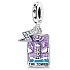Charm Sterlingové stříbro 925 Tarot – Věž The Tower, přívěsek na náramek symbol