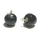 Obsidiánové jablko poznania, prívesok, prírodný kameň 2,7 x 15 mm, kameň spásy