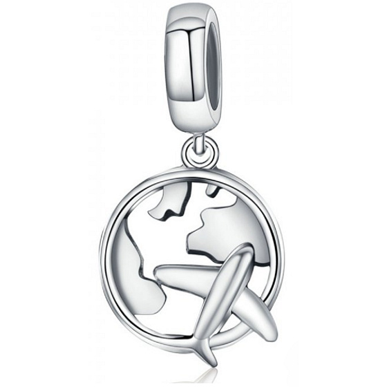 Charm Cestovanie je život - Letom svetom, cestovateľský náramok s príveskom