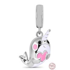 Strieborný prívesok 925 Nerval jednorožec, prívesok na náramok
