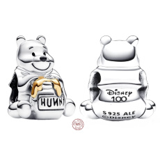 Prívesok Striebro 925 Disney 100. výročie Medvedík Pú, korálik na náramok