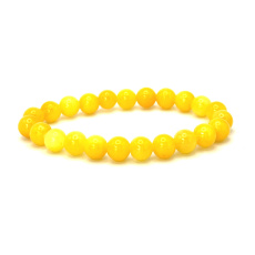 Aventurín žltý náramok elastický prírodný kameň, guľôčka 8 mm / 16-17 cm, kameň pre šťastie