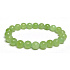 Olivín / Peridot náramok elastický prírodný kameň, guľôčka 8 mm / 16 - 17 cm, kameň chrániaci ľudskú auru