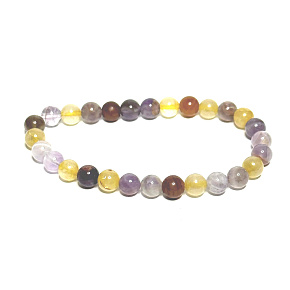 Auralit 23 náramok elastický prírodný kameň, guľôčka 6 mm / 16 - 17 cm, jeden z najsilnejších kameňov na panete