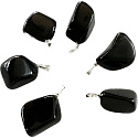 Obsidiánový príves Smoke Trommel prírodný kameň M cca 2,5 cm, záchranný kameň