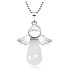 Quartz Angel prívesok prírodný kameň 4,2 x 3 cm, najdokonalejší liečiteľ