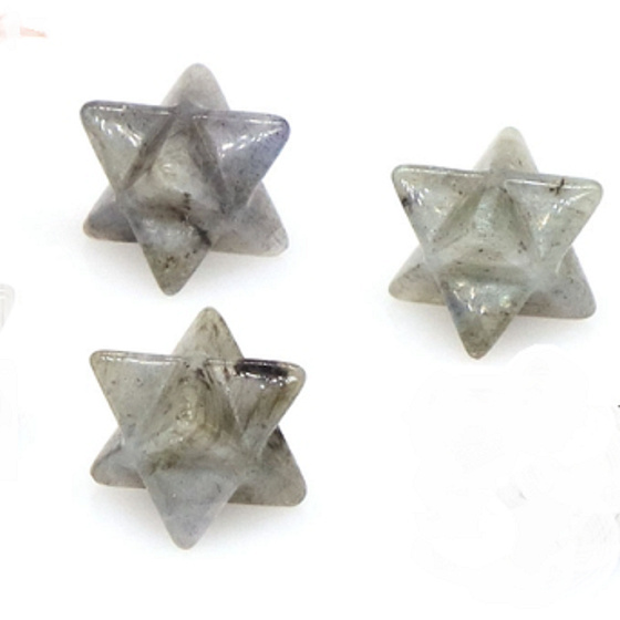 Labradorit merkaba hmatka prírodný kameň 13 mm, kameň premeny