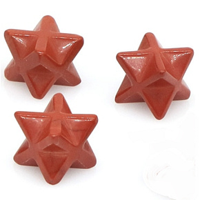 Jaspis červená merkaba hmatka prírodný kameň 13 mm, plná starostlivosť kameň