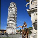 Charm Taliansko Pisa - Šikmá veža, cestovný náramok s korálkami