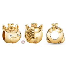 Prívesok Striebro 925 Kôň je siedme zviera v 12-ročnom cykle čínskeho znamenia zverokruhu, korálik na náramok