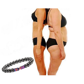 Magnetický náramok viacfarebný elastický prírodný kameň, guľôčka 6 mm / 16 - 17 cm