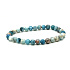 Larimar náramok elastický prírodný kameň, guľôčka 6 mm / 16 - 17 cm, kameň bájnej Atlantídy