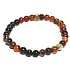 Sardonyx náramok elastický prírodný kameň, guľôčka 6 mm / 16-17 cm, kameň šťastia a životnej sily