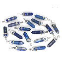 Lapis Lazuli kyvadlo šesťuholník prívesok prírodný kameň 41 x 13 mm, kameň harmónie
