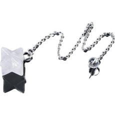 Krištáľové kyvadlo Merkaba prívesok z prírodného kameňa 21 x 21 x 21 mm, kamenné kamene