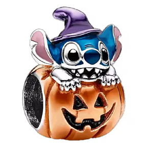 Charm Disney Lilo & Stitch – Halloween Stitch v tekvici | korálik na náramok, film