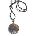 Orgonitový amulet, Strom života, generátor energie, prírodný kameň (7 čakier) + epoxidová živica + lano 22 g