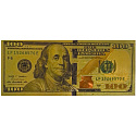Talisman Zlatá plastová bankovka 100 USD