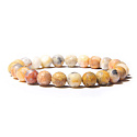 Achát Bláznivý náramok elastický prírodný kameň, guľôčka 6 mm / 16 - 17 cm, prináša do života úspech