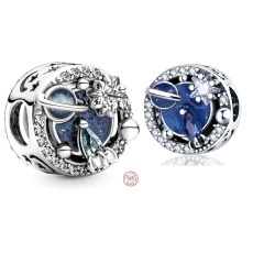 Striebro 925 Cesta galaxií vesmírom, korálik na náramku symbol