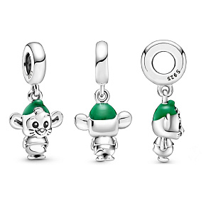 Strieborný prívesok 925 Disney Popoluška - Myšiak Gus, filmový náramok