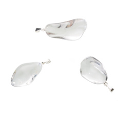 Krištáľový prívesok Tumbler prírodný kameň M, cca 2,5 cm, kvalita AA, kameň z kameňov