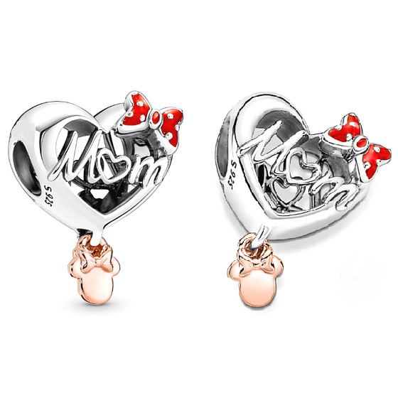 Prívesok Striebro 925 Disney Minnie Mouse Mom - Mama, korálik na náramok