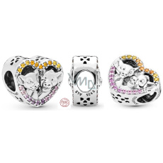 Prívesok Striebro 925 Disney Leví kráľ - Simba a Nala, korálik na náramok